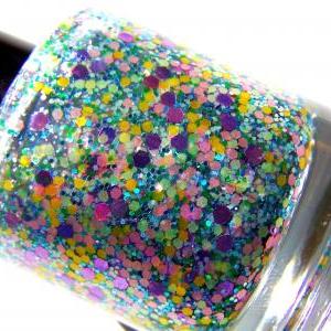 Nail Polish - Spring Fling - Flower And Butterfly..