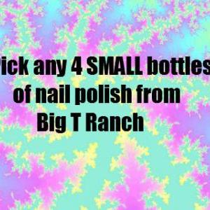 Pick Any 4 Small Size Bottles Nail Polish - Custom..