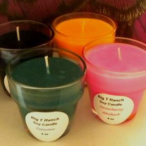 Candle - Soy Candle - Creme Brulee Scented - 4 Oz