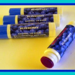 Lip Balm - - Lip Gloss - All Natural - Blueberry