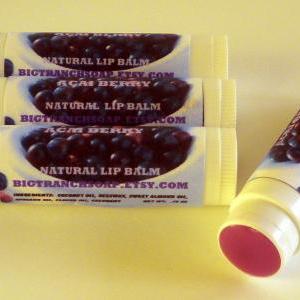 Lip Balm - - All Natural - Acai Berry