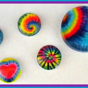 - Magnets - Tie Dye - Magnet Set In Gift Tin - 5..
