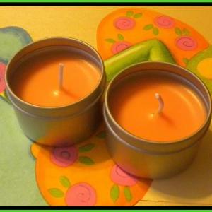 Candle - Soy Candle - Mango Papaya Scented - 2 Oz..