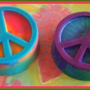 Soap - Tie Dye - Peace Sign - Retro - Hippie -..