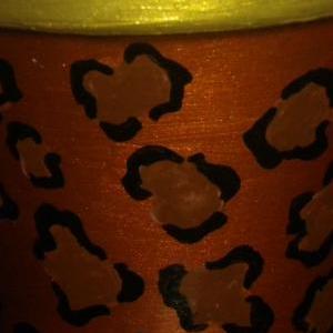 Hand Painted Planter Pot - 3 Inch - Cheetah..