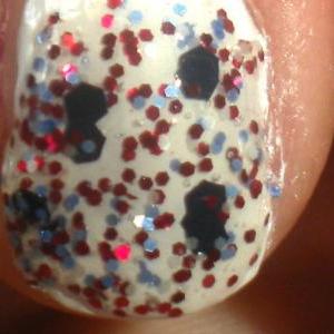 Nail Polish - Americana- Hand Blended Glitter Nail..