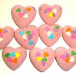 Bath Bombs - Hearts - Pink Hearts - Polynesian Red..