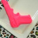 Soap - Gun Soap - Pomegranate Scented - Pink Gun..