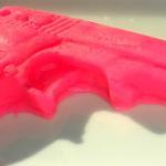Soap - Gun Soap - Pomegranate Scented - Pink Gun..