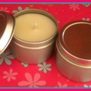 Soy Candle - French Vanilla scented - Travel Candle - 2 oz