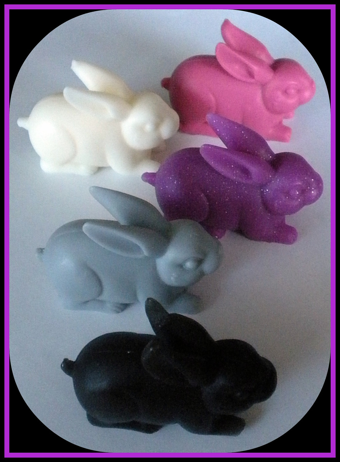 Soap - Bunny Soaps - Set Of 3 - Animal - Rabbit - Party Favors