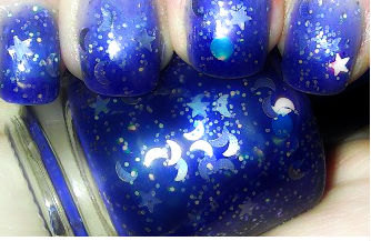 Color Changing Thermal Nail Polish - "starry Night" - - Temperature Changing - Custom Blended Polish/lacquer - 0.5 Oz Full