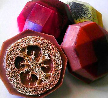 Soap - - Comfort Collection Loofah Soaps - Gift Set Of 4 Exfoliating Soaps