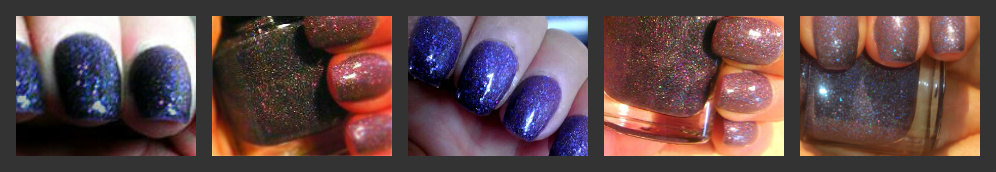 Purple To Black Color Changing Nail Polish - "thunderstorm" - Thermal - Holographic - Full Size Bottle