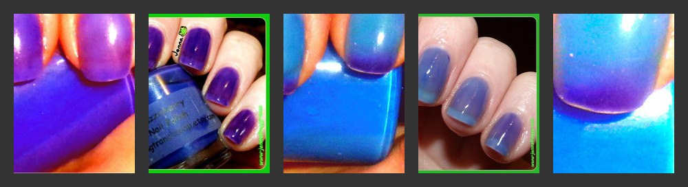 Color Changing Nail Polish - Mood Nail Polish - Razzleberry - Purple To Blue - Custom Blended Polish/lacquer - 0.5 Oz Full Sized Bottle