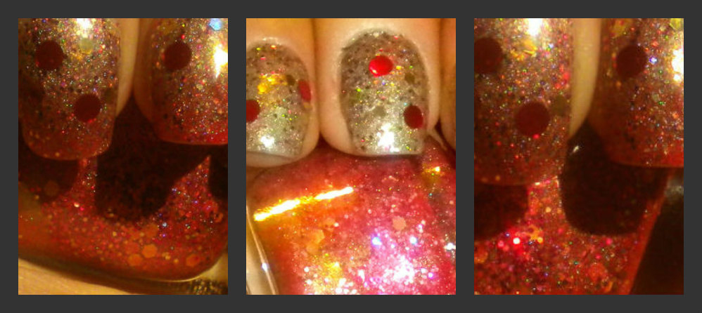 Red Christmas Color Changing Nail Polish - "santa Baby" - Thermal - Holographic - Full Size Bottle