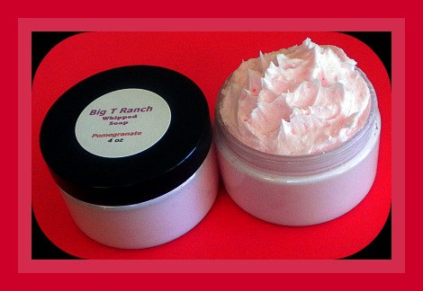 Whipped Soap - Soap In A Jar - Pomegranate - 4 Oz