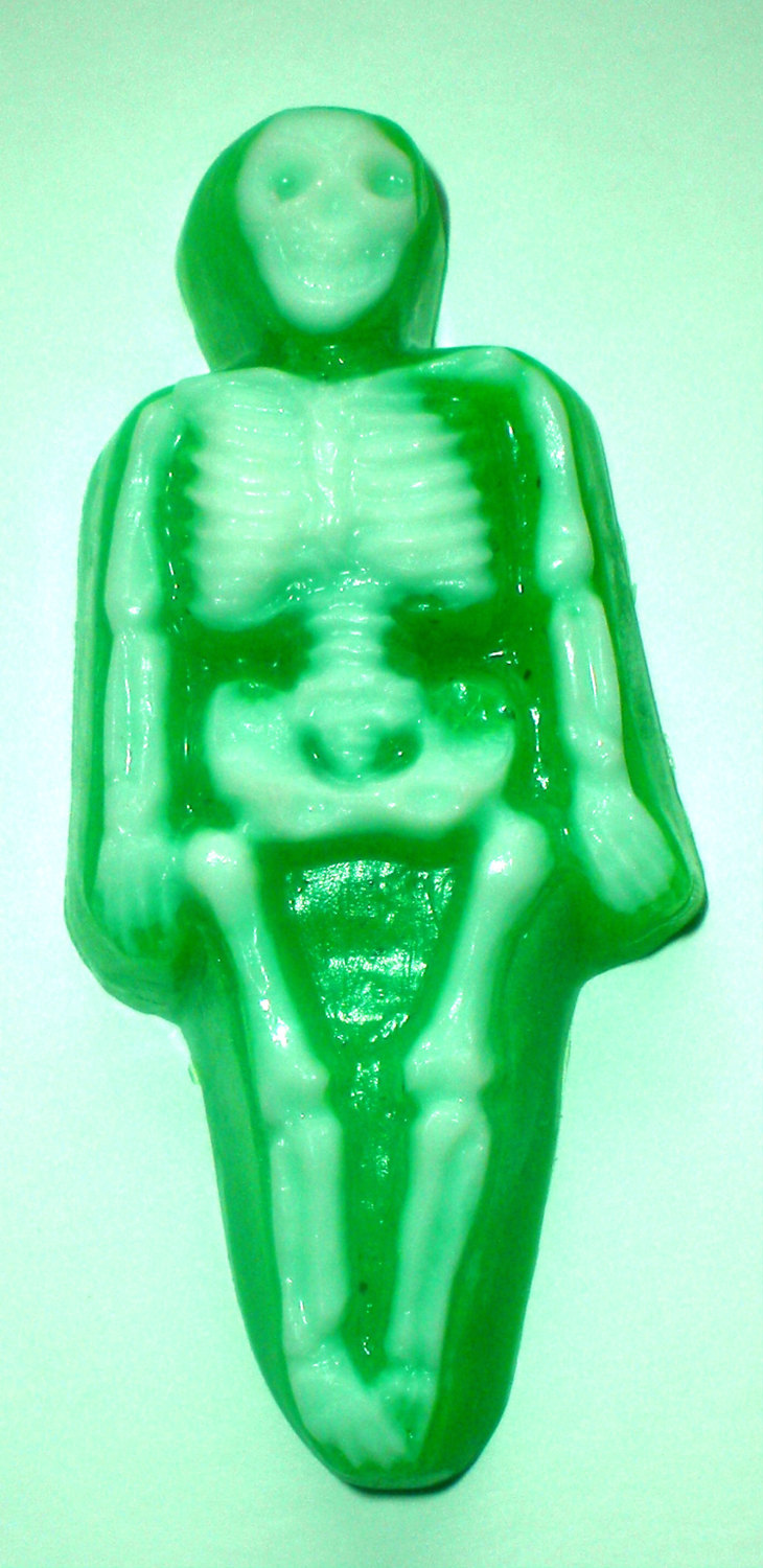 Glow-in-the-dark Skeleton Halloween Soap - Soap For Kids - You Choose Scent - Party Favors
