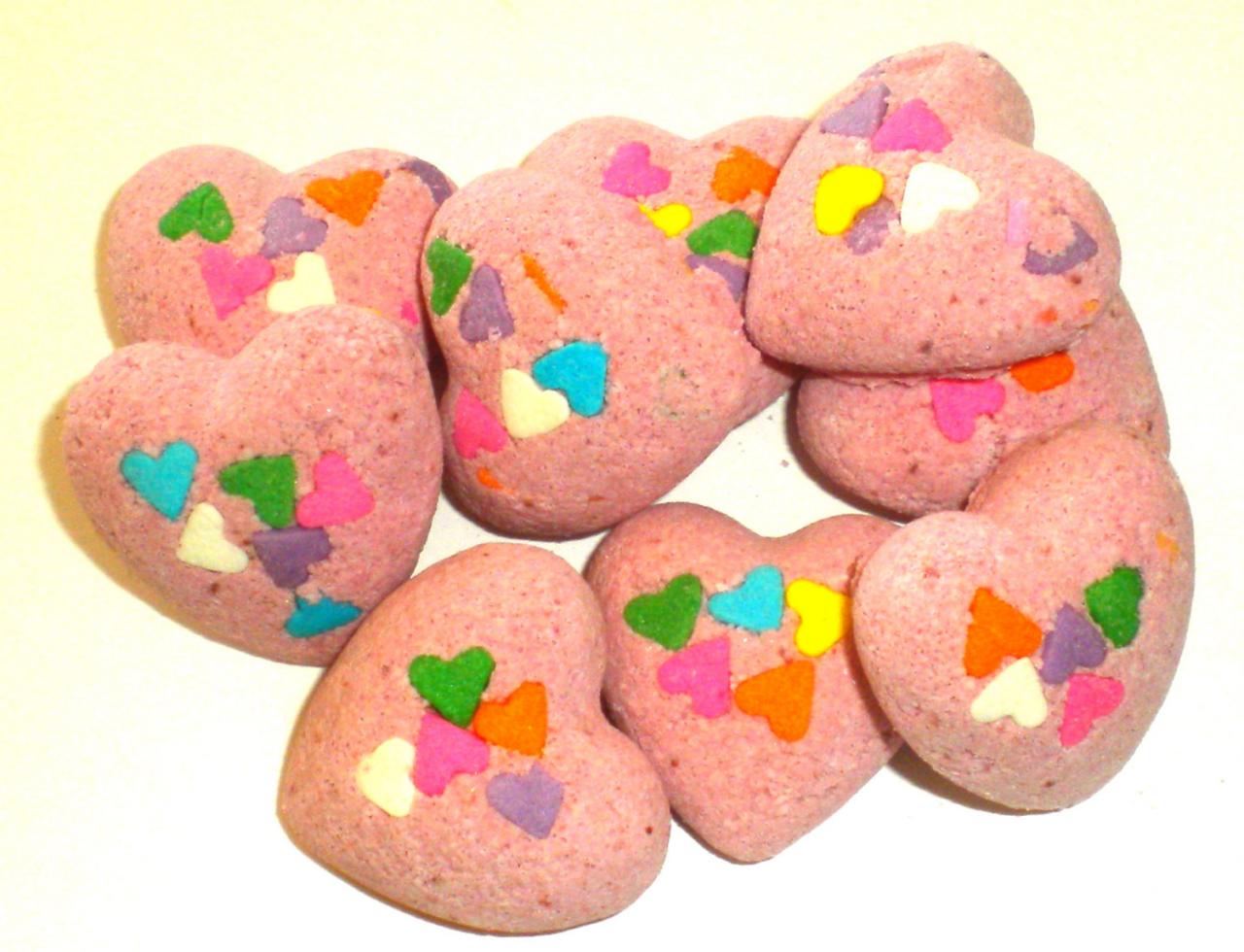 Heart Bath Fizzies - Bath Bombs - Polynesian Red Scented
