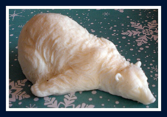 Soap - Polar Bear - 3d - Oatmeal, Milk & Honey Scented - Goat Milk Soap