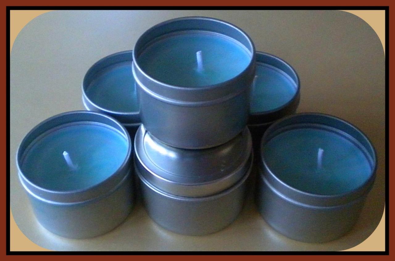 Candle - Soy Candle - Candle Tin - Travel Candle - Oatmeal, Milk And Honey Scented - 2 Oz