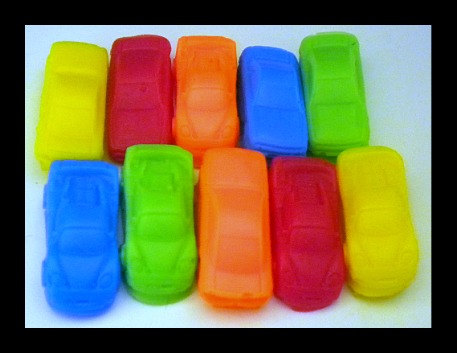 Soap - Mini Race Cars - 10 Soaps - Cars - Soap For Boys - Party Favors, Birthdays