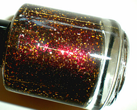 Nail Polish - Cranberry Splash - Red - Burgundy - Gold - Glitter Nail Polish - 0.5 Oz Full Sized Bottle