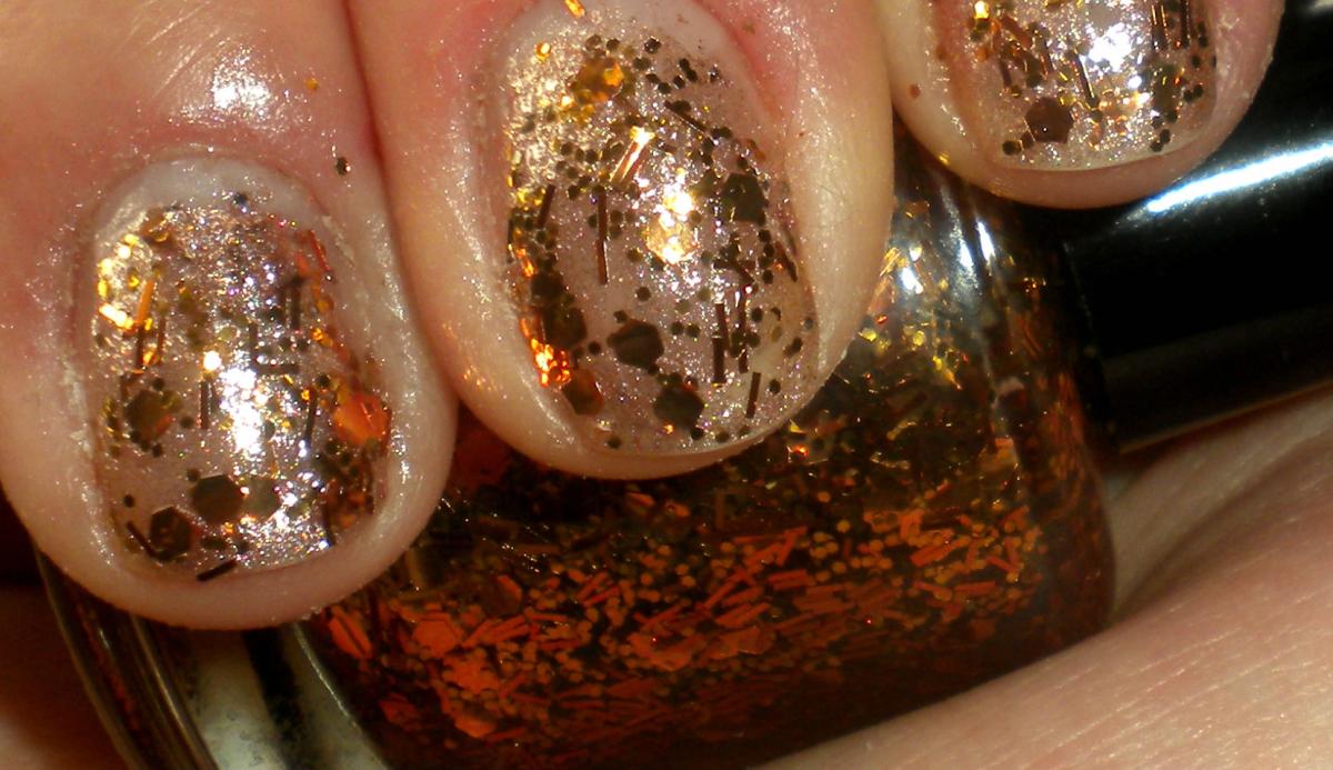 Nail Polish - Penny Candy - Copper - Hand Blended Glitter Nail Polish - Nail Lacquer - 0.5 Oz Full Sized Bottle