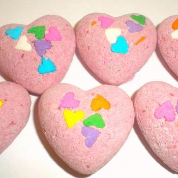Bath Bombs - Hearts - Pink..